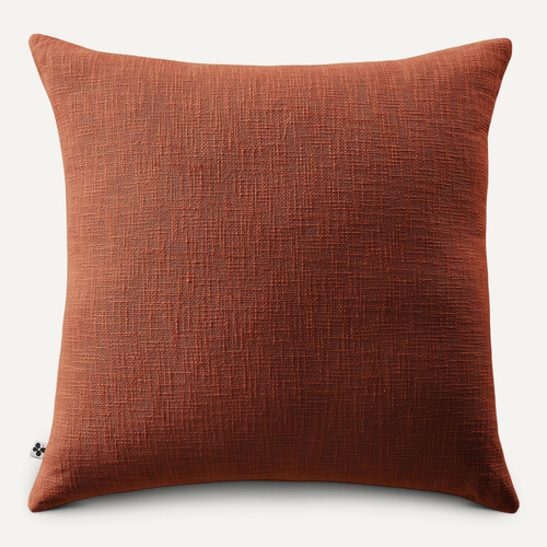 Coussin Déhoussable 60 X 60 Cm - 100% Coton Sixtine Terracotta