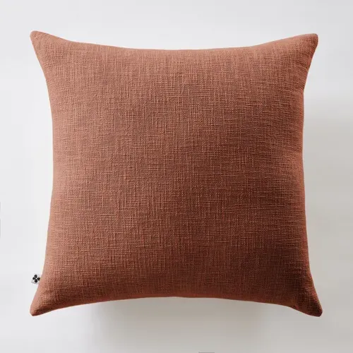 Coussin Déhoussable 60 X 60 Cm - 100% Coton Sixtine Terracotta