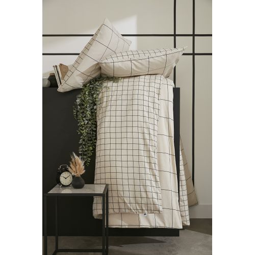 Housse De Couette 140 X 200 Cm + 1 Taie D’oreiller 63 X 63 Cm – Coton 57 Fils – Carrie Pampa