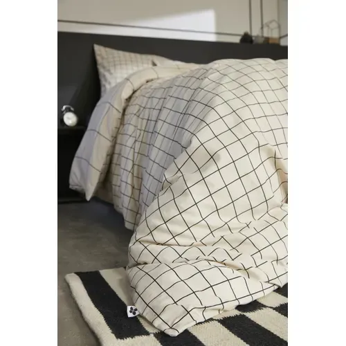 Housse De Couette 140 X 200 Cm + 1 Taie D’oreiller 63 X 63 Cm – Coton 57 Fils – Carrie Pampa