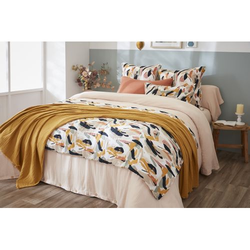 Bout De Lit 90 X 200 Cm – Double Gaze De Coton Imprimée – Julia