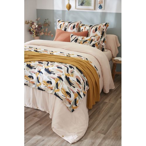 Bout De Lit 90 X 200 Cm – Double Gaze De Coton Imprimée – Julia