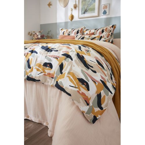 Bout De Lit 90 X 200 Cm – Double Gaze De Coton Imprimée – Julia
