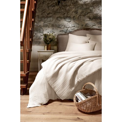 Housse De Couette 240 X 220 Cm Quadruple Gaze De Coton 220 G/m² Bella Pampa