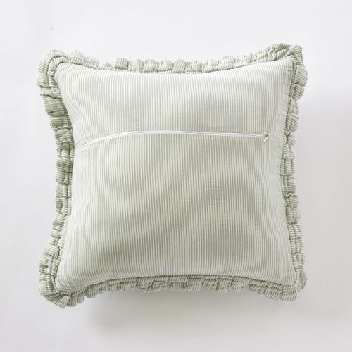 Coussin Déhoussable Gaze De Coton 45 X 45 Cm Eucalyptus – Livia