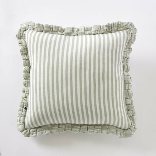 Coussin Déhoussable Gaze De Coton 45 X 45 Cm Eucalyptus – Livia