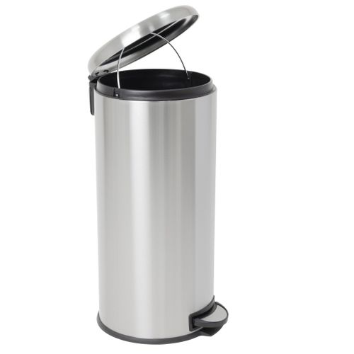 Poubelle à Pédale Inox Urban Argent 30l