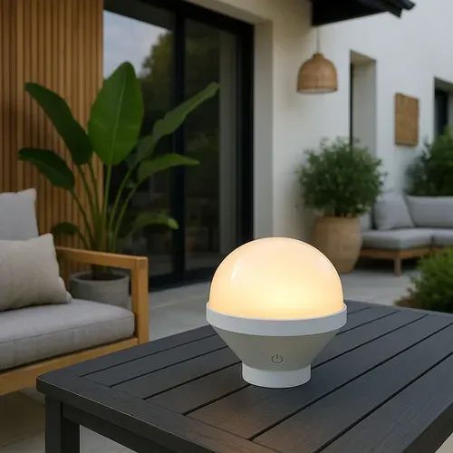 Ampoule LED Rechargeable Lys Blanc  H 15cm