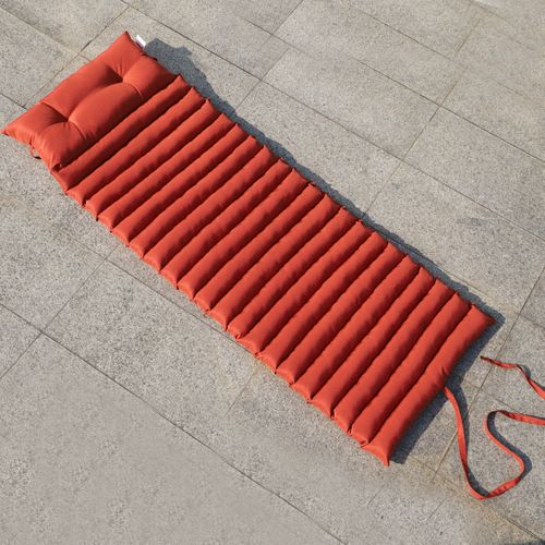 Lot De 2 Matelas Bain De Soleil Sormiou Terracotta Polyester 180x60cm