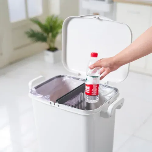 Poubelle Tri Sélectif Avec Roulettes Valoris 45l