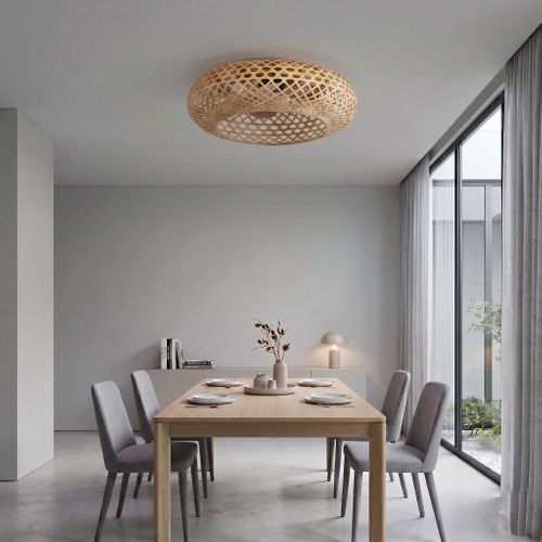 Ventilateur Plafond E27 Solvia D48cm Rotin
