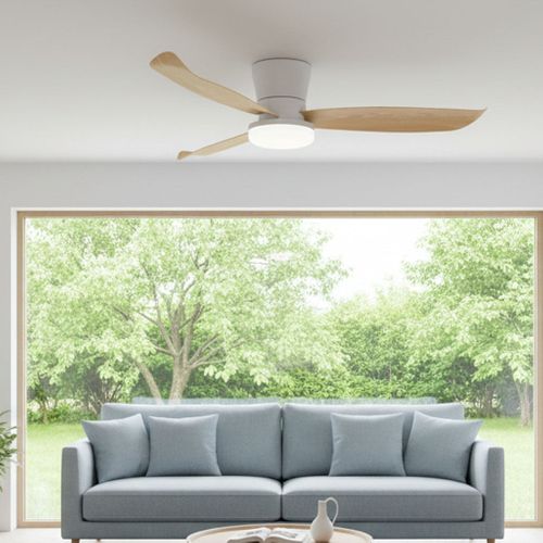 Ventilateur Plafond LED Boreal D107cm Effet Bois
