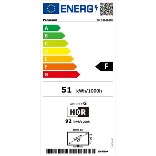 TV LED 43" (109 cm) 4K Ultra HD LED Wifi - Tx43lx650e