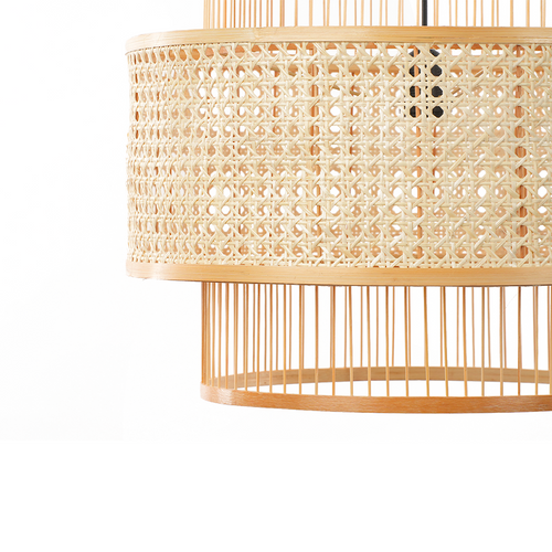 Abat Jour En Suspension Bambou Naturel