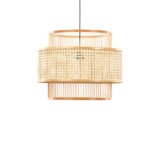 Abat Jour En Suspension Bambou Naturel