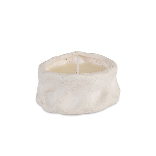 Bougie - Céramique Blanche - Aria - 8x3,5 Cm