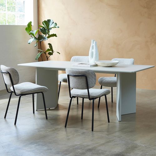 Table à Manger 200 Cm - Bois Strié - Mirano