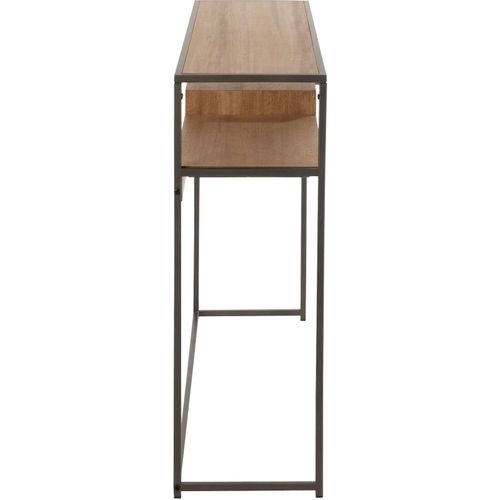 Console Bois Clair Métal 120x30x86cm
