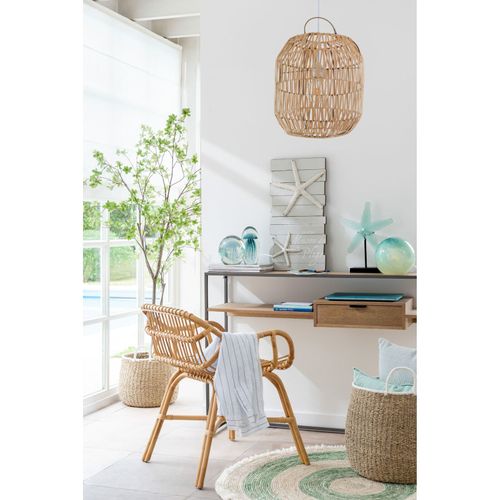 Console Bois Clair Métal 120x30x86cm