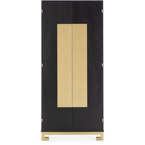 Armoire Bois Noir 85x45x195cm