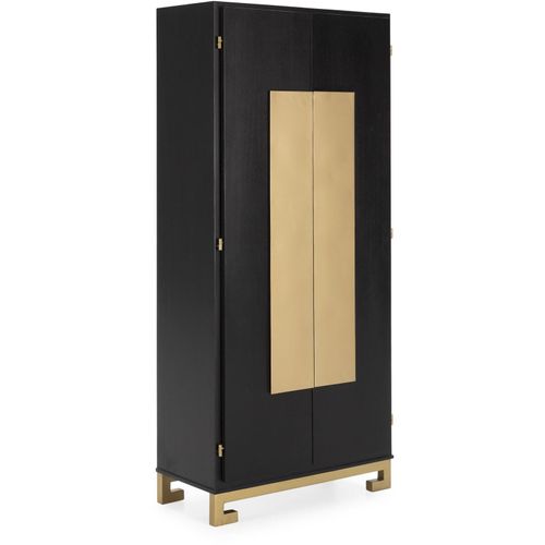 Armoire Bois Noir 85x45x195cm