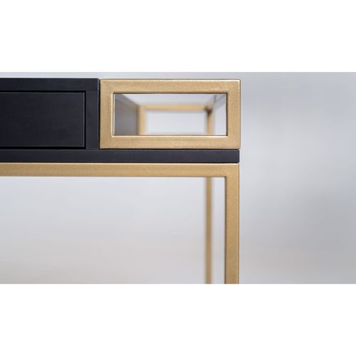 Bureau Métal Or 160x78x76cm