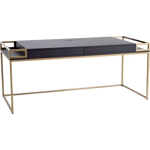 Bureau Métal Or 160x78x76cm