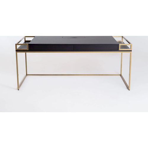 Bureau Métal Or 160x78x76cm