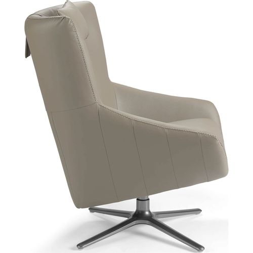 Fauteuil Simili-cuir Beige 76x90x100cm