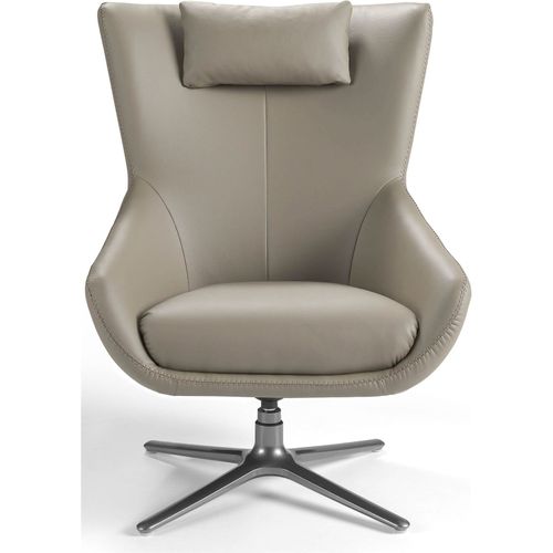 Fauteuil Simili-cuir Beige 76x90x100cm