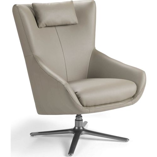 Fauteuil Simili-cuir Beige 76x90x100cm