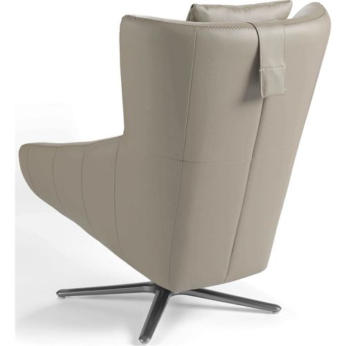 Fauteuil Simili-cuir Beige 76x90x100cm