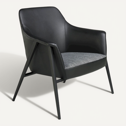 Fauteuil Simili-cuir Noir 80x72x79cm
