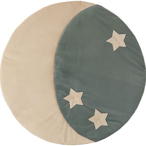 Tapis De Sol Molletonné Bébé Rond Beige 120x120x3cm