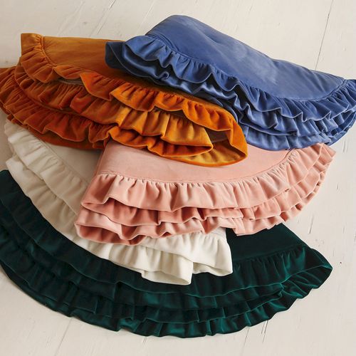 Tapis De Sol Molletonné Bébé Rond Orange 110x110x3cm