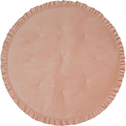 Tapis De Sol Molletonné Bébé Rond Orange 110x110x3cm