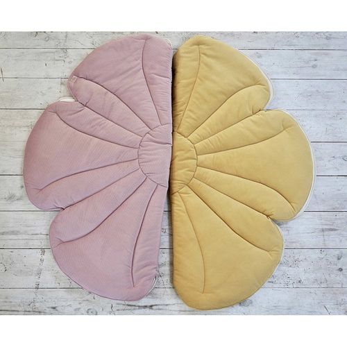 Tapis De Sol Molletonné Bébé Fleurs Rose 110x110x3cm