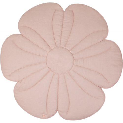 Tapis De Sol Molletonné Bébé Fleurs Rose 110x110x3cm