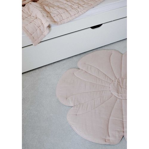 Tapis De Sol Molletonné Bébé Fleurs Rose 110x110x3cm