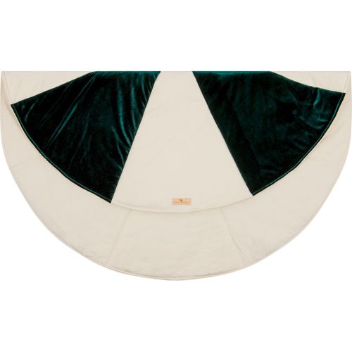 Tapis De Sol Molletonné Bébé Rond Vert 120x120x3cm