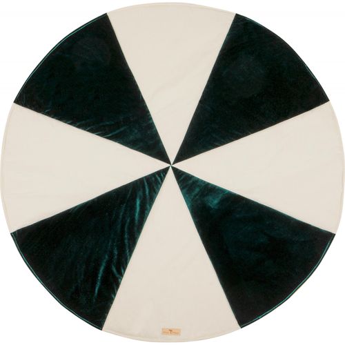 Tapis De Sol Molletonné Bébé Rond Vert 120x120x3cm