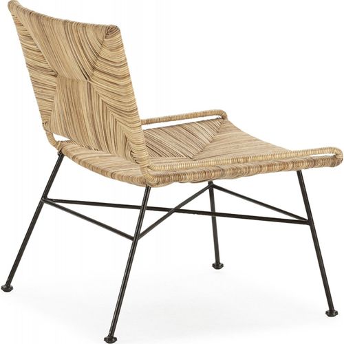 Chaise Détente Osier et Métal élégante