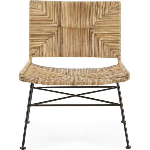 Chaise Détente Osier et Métal élégante