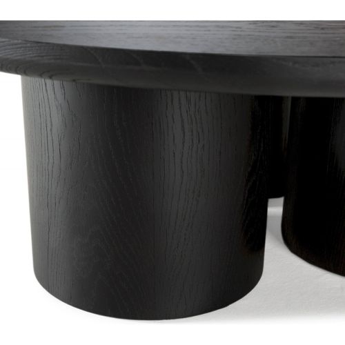 Table Basse élégante En Chêne Noir Thai Natura