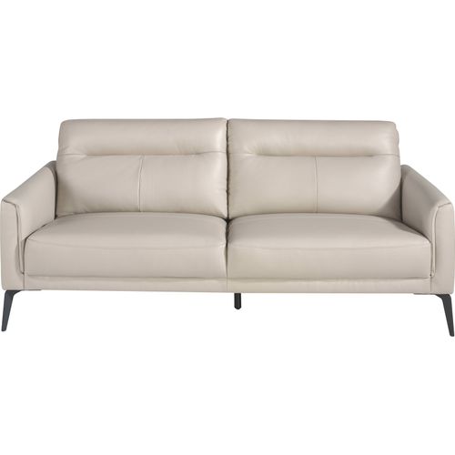 Canapé 3 Places En Cuir Gris Perle Angel Cerda