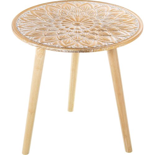 Table D'appoint Élégance Bois Blanc Naturel