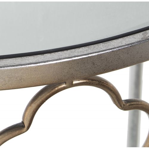 Console Argent Acier 140x40x70cm - Table console
