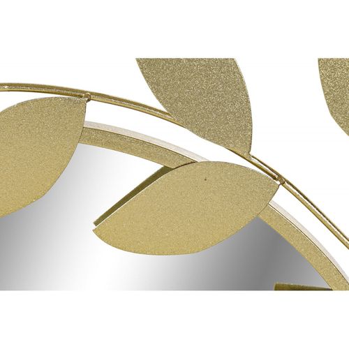 Miroir Contemporain Doré à Motif Laurier élégant