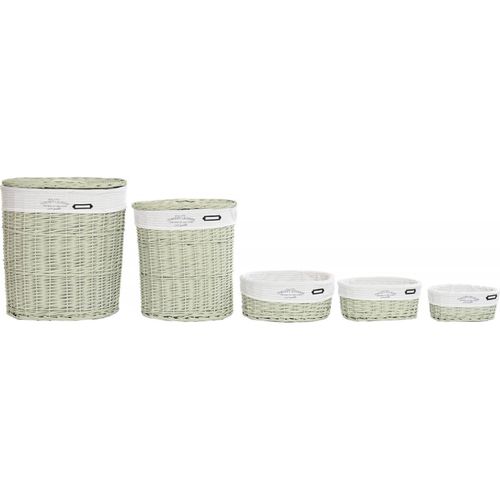 Panier Vert élégant Pour Une Buanderie Raffinée