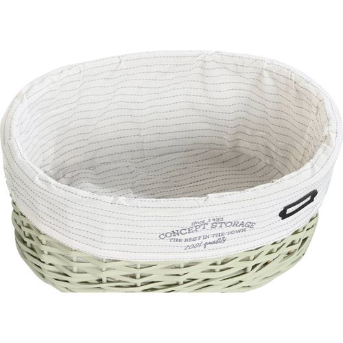 Panier Vert élégant Pour Une Buanderie Raffinée